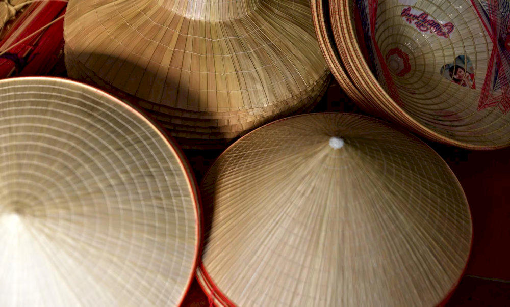 Conical hats are one of the souvenirs that many visitors choose to buy